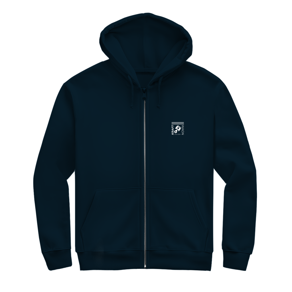 Herren Zipper Hoodie kolben weiss