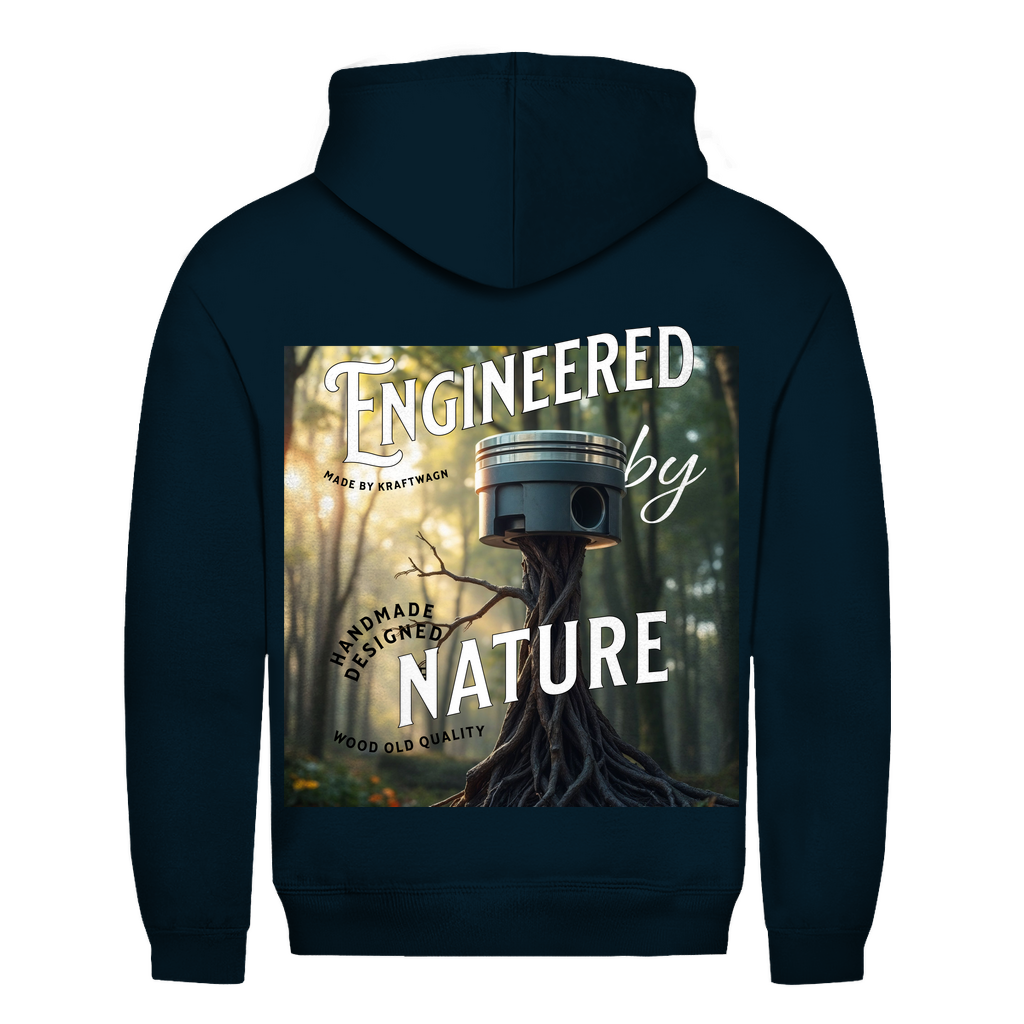 Herren Hoodie kolben weiss