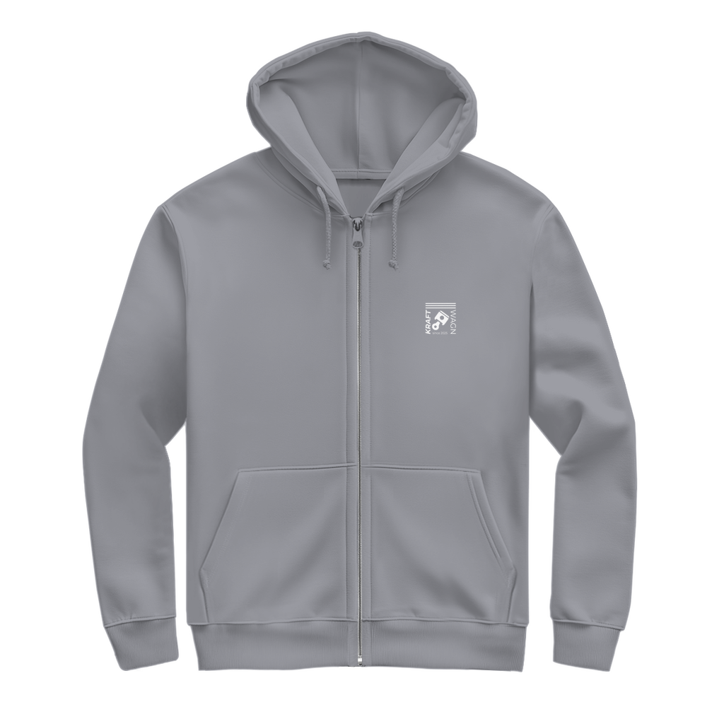 Herren Zipper Hoodie kolben weiss