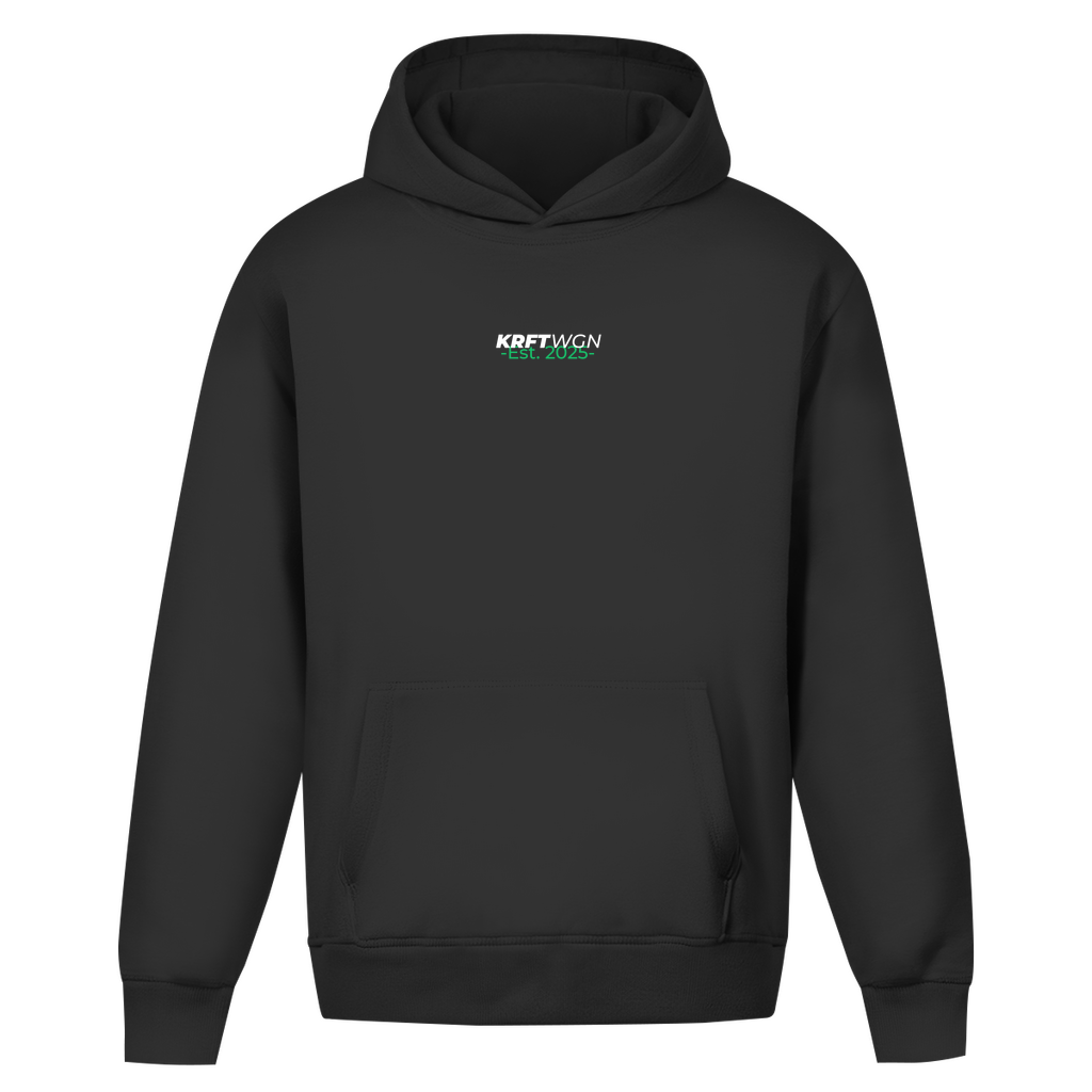 Oversize Hoodie Ohne Kordel kolben weiss
