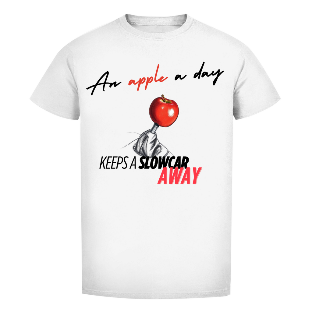 Herren Premium T-Shirt an apple a day...