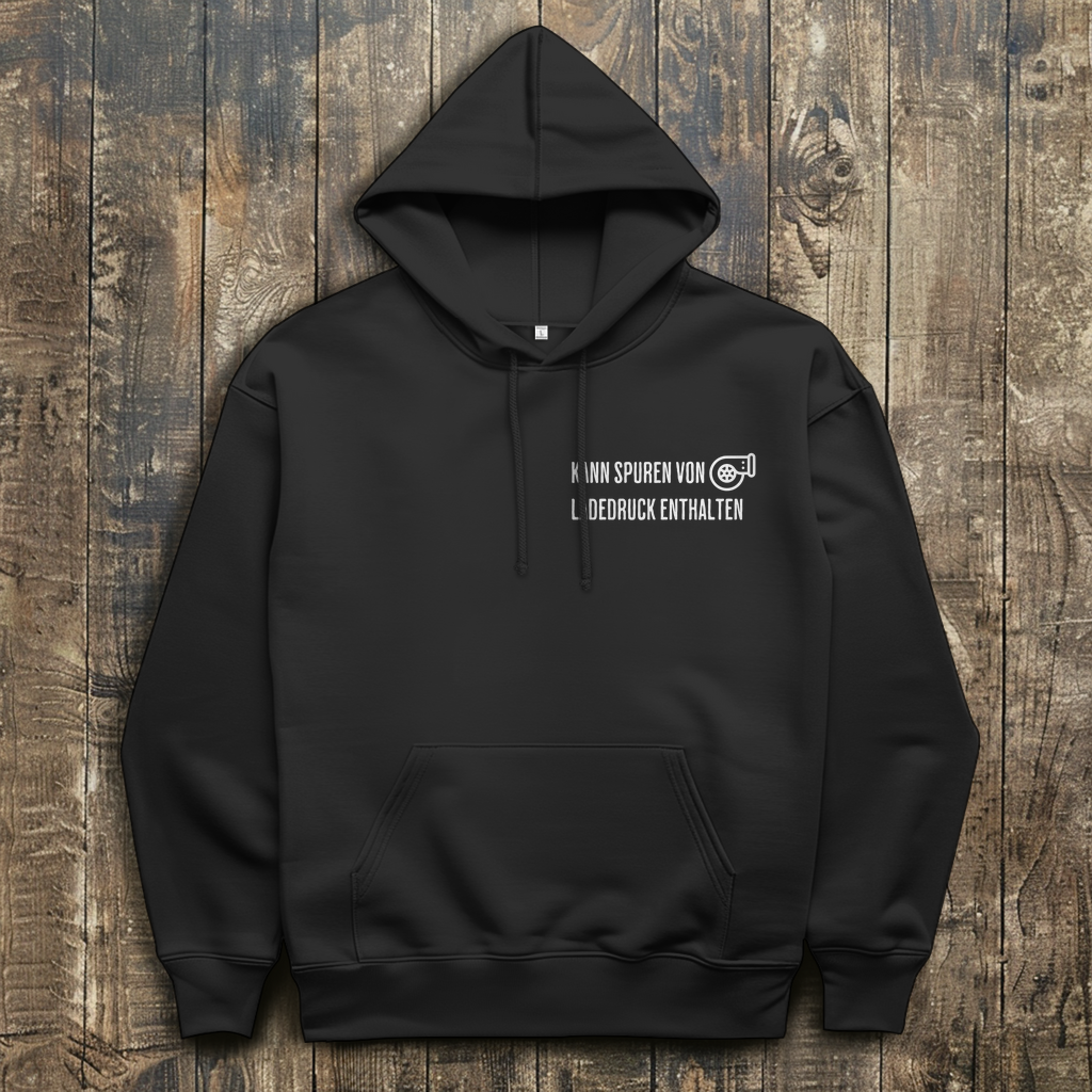 Herren Hoodie Spuren von Ladedruck