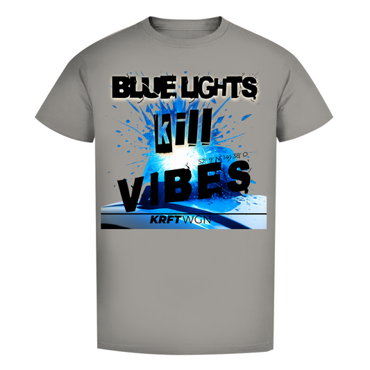 Herren Premium T-Shirt blue lights kill vibes