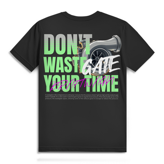 Herren Premium T-Shirt don`t wastegate your time