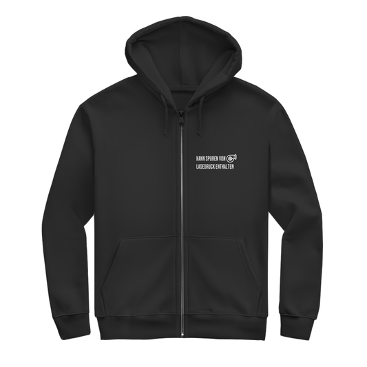 Herren Zipper Hoodie Spuren von Ladedruck