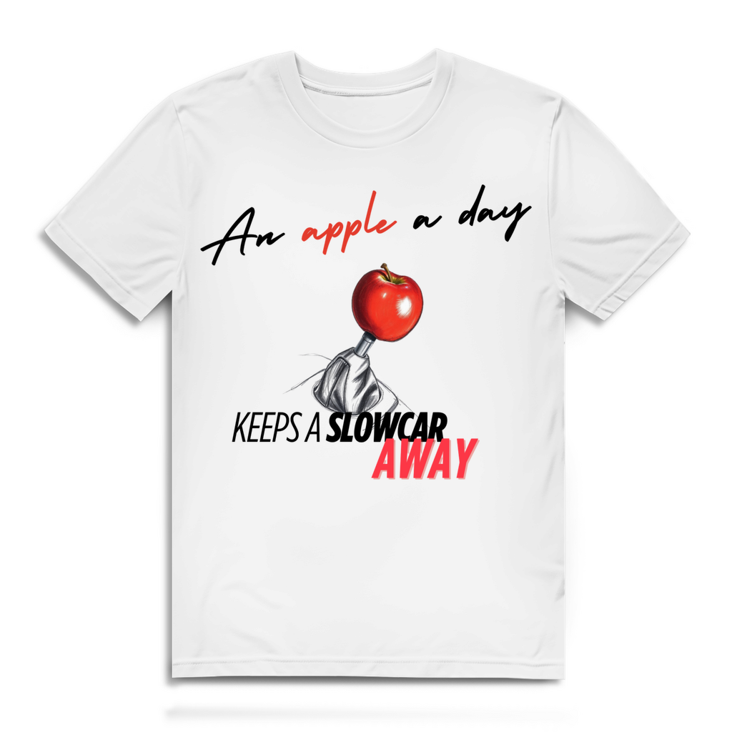 Herren Premium T-Shirt an apple a day...