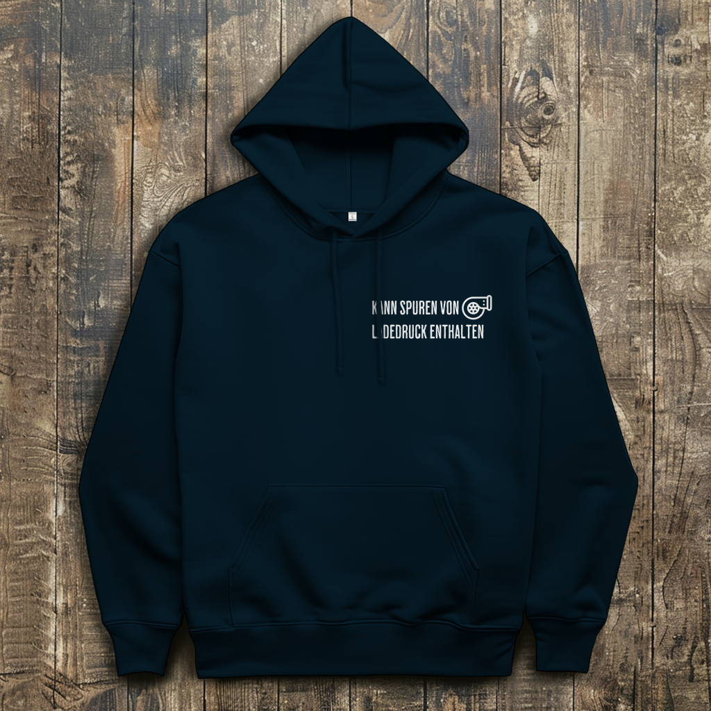 Herren Hoodie Spuren von Ladedruck