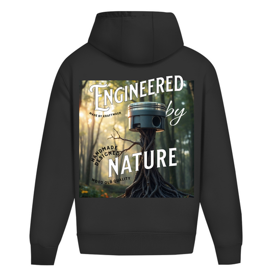 Oversize Hoodie Ohne Kordel kolben weiss