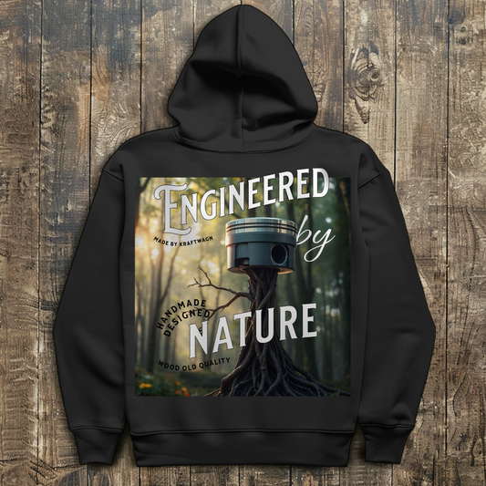 Herren Hoodie kolben weiss