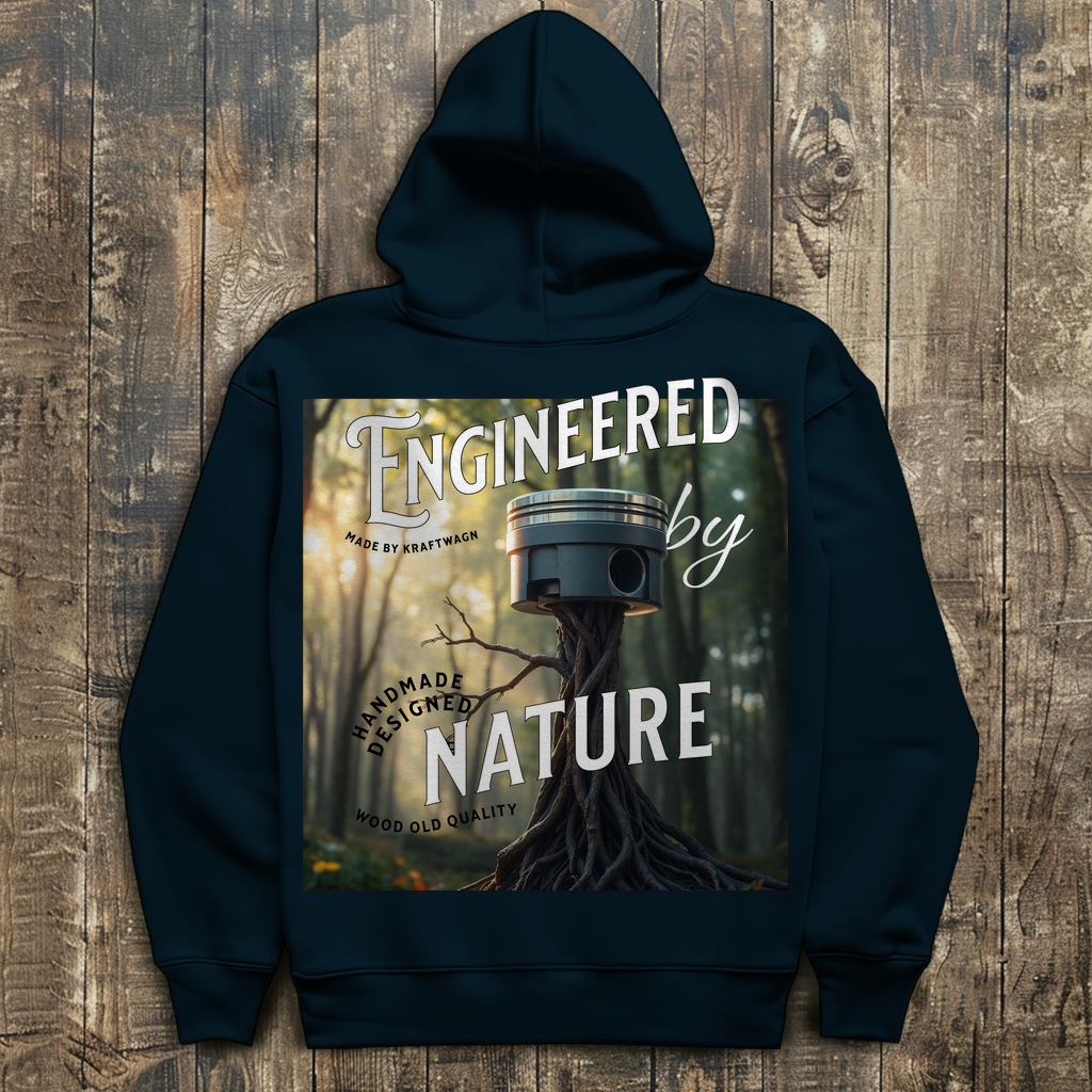 Herren Hoodie kolben weiss