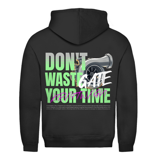 Herren Hoodie don`t wastegate your time