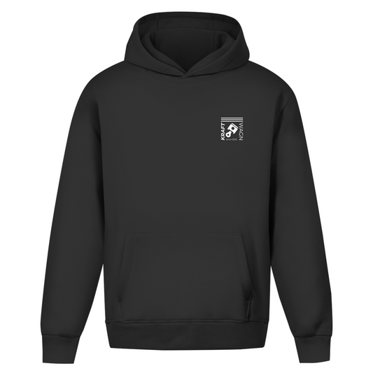Oversize Hoodie Ohne Kordel kolben weiss