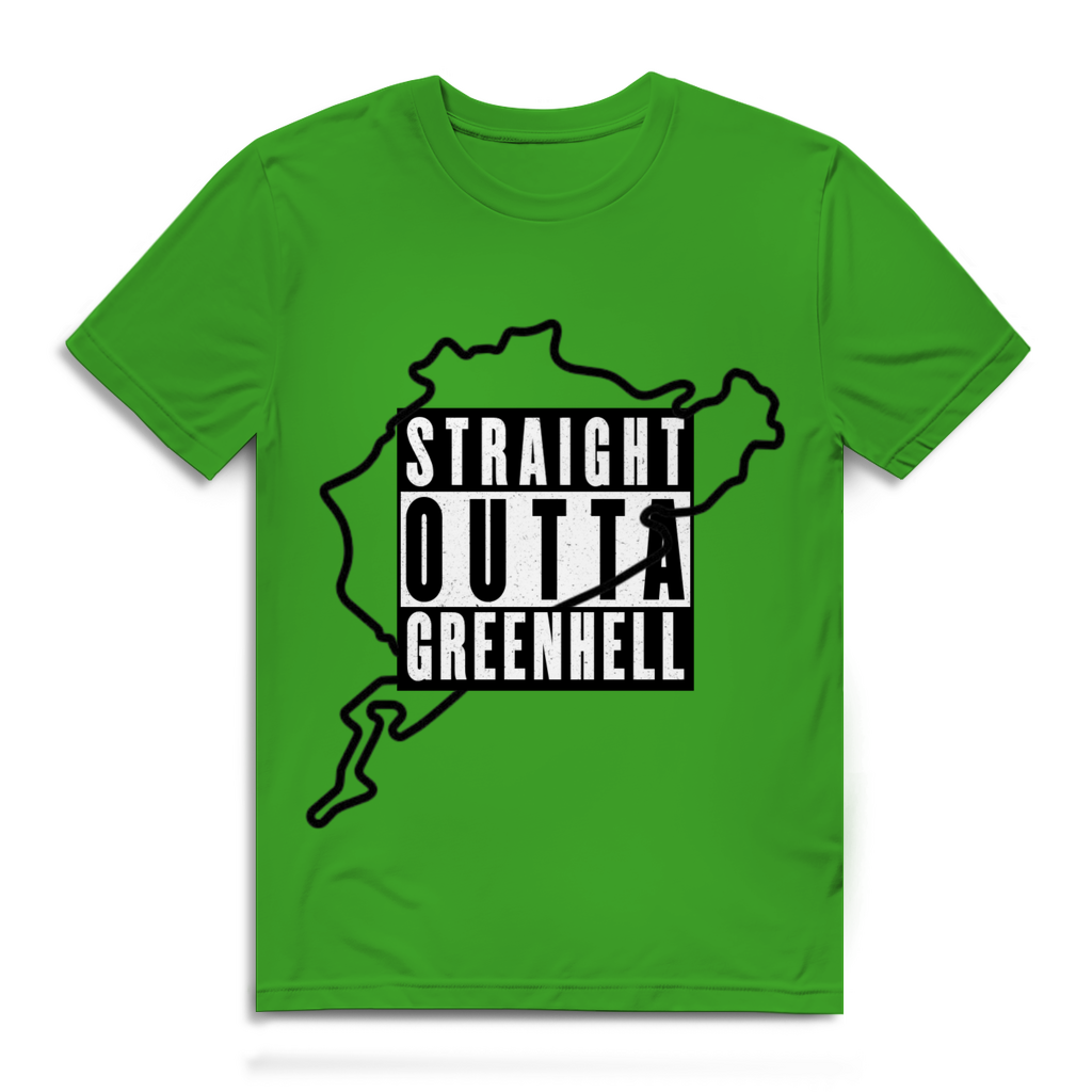 Herren Premium  T-Shirt straight outta greenhell