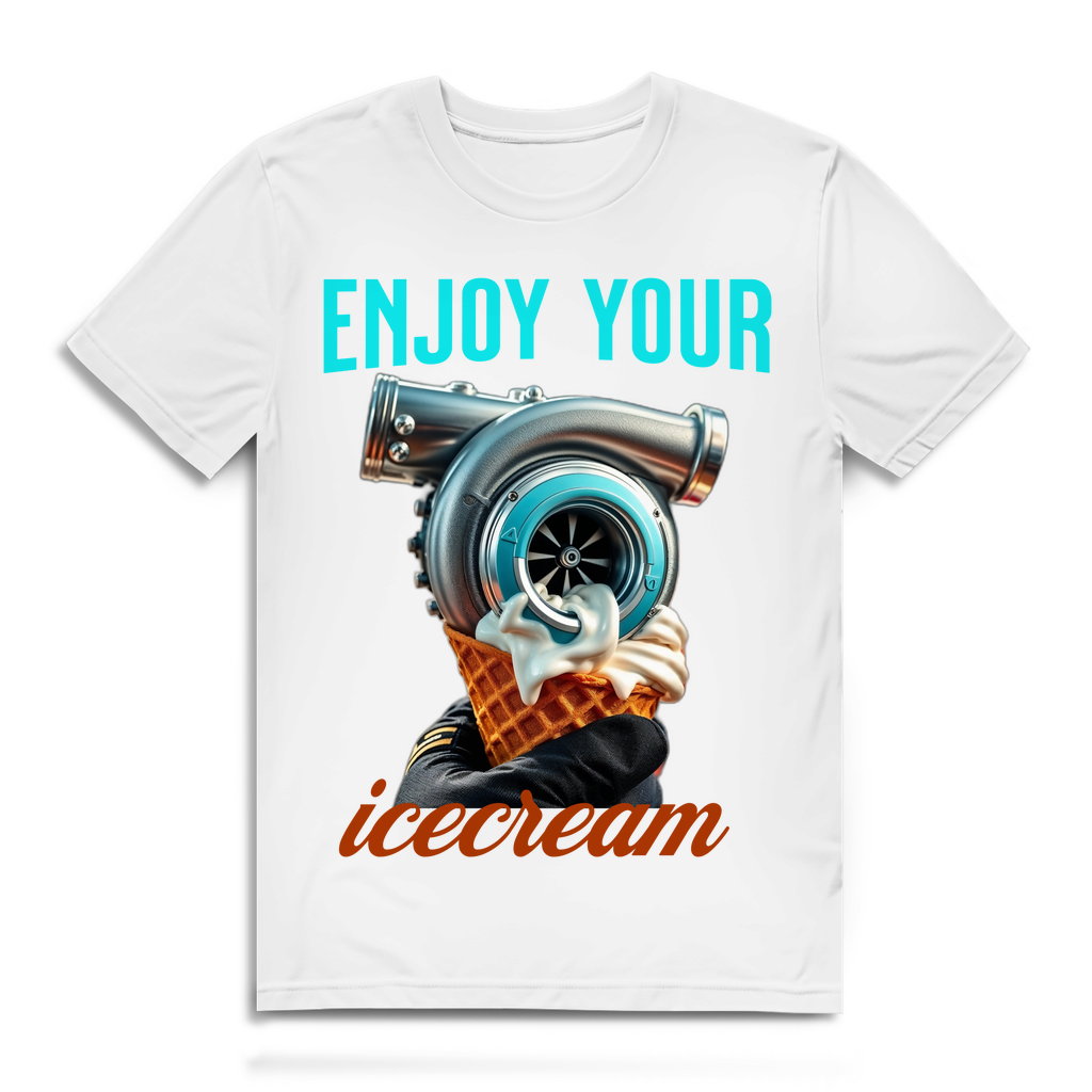 Herren Premium Bio T-Shirt enjoy your icecream