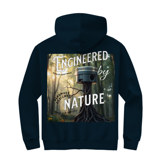 Herren Zipper Hoodie kolben weiss