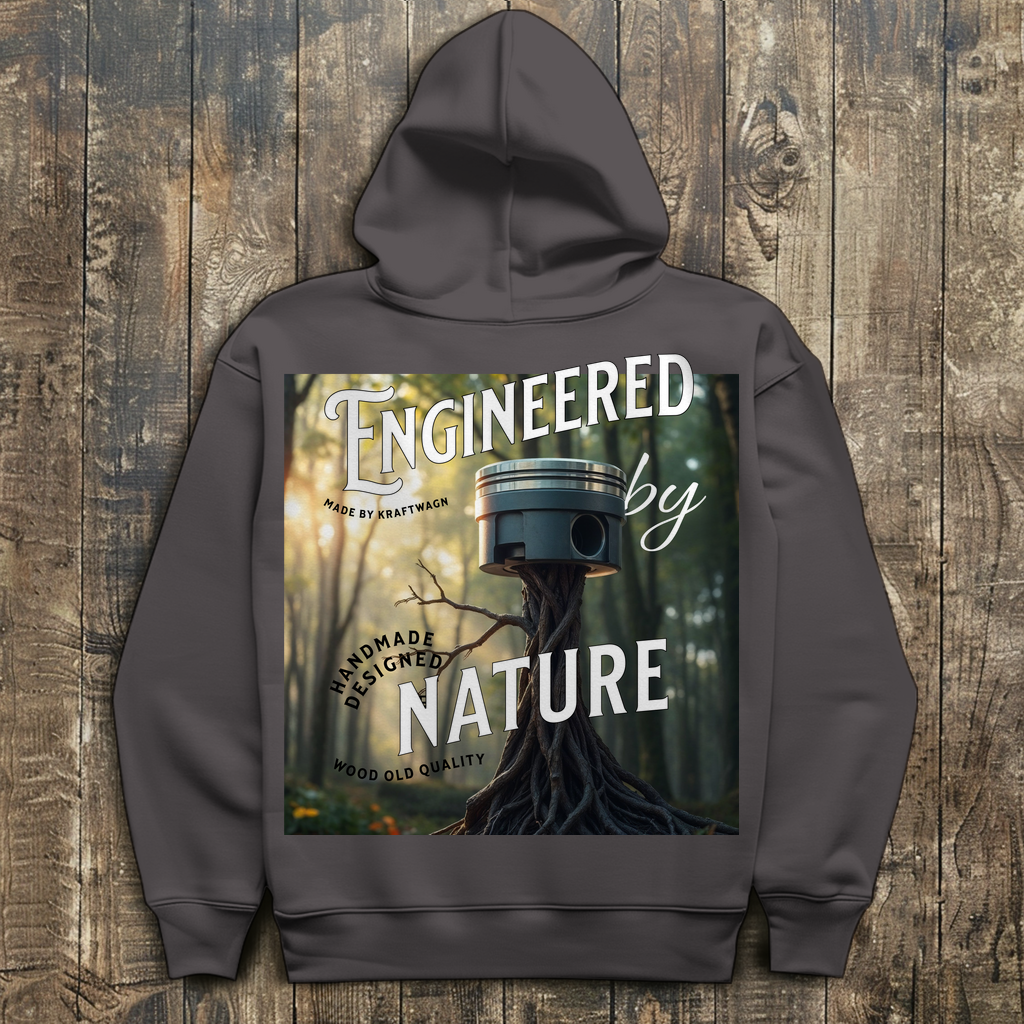 Herren Hoodie kolben weiss